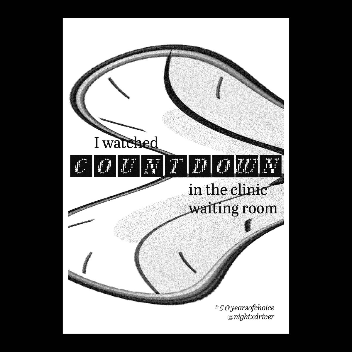 50yearsofchoice's tweet photo. @nightxdriver Your tweet has been visualised by Leah Fredrickson for @50yearsofchoice! #prochoice #repealthe8th #50yearsofchoice https://t.co/RckNuRxmZr