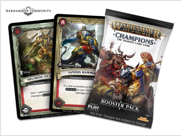 More news from #adepticon.  @playfusion will be creating an #ageofsigmar CCG that will also share card for online play.