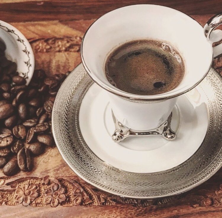 Ahwe - a traditional Lebanese coffee, PERFECT for this weather! ❤️🇱🇧 #ArezCafe