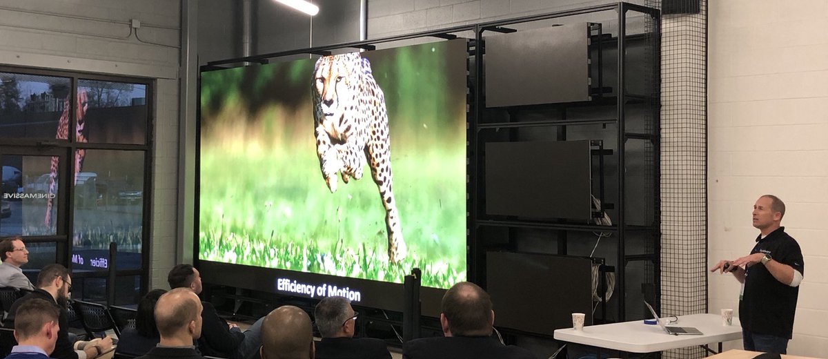 abadstubner's tweet photo. The ATL CTO meeting last night was fantastic. Thanks to J. Tyler "T-Rex" Rohrer for the great talk and GreaterSum and @CineMassive for the spectacular venue! https://t.co/vSyI3YrBFL