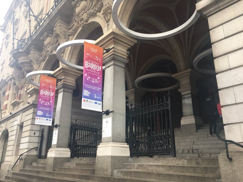 MetropoleLille's tweet photo. Début de la 2ème édition du #GrandBarouf : 2 jours de #controverses et d'expériences sur le #numérique et l’#éducation. Le Programme du #GrandBarouf2018 -> https://t.co/QLX6aPPVdi
@CCIGrandLille @OURALAkim https://t.co/CSMAkDm29w