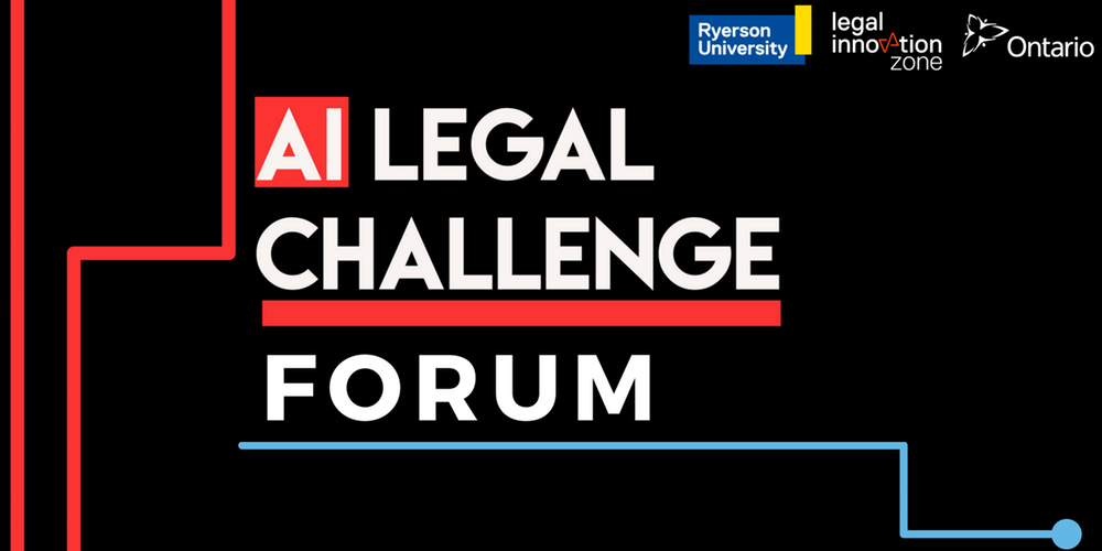 ZonesTMU's tweet photo. The AI Legal Challenge Forum is TOMORROW at @RyersonLIZ! Join the LIZ cohort for discussions w leading industry experts on how to take advantage of AI tech. And, don't miss the final pitches from the AI Challenge! RSVP: https://t.co/6OPI8CdoWt #RUZoneLearning https://t.co/5OI75XwmBl