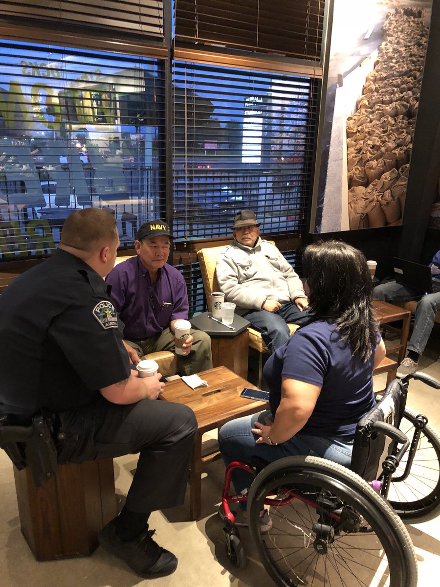 ChiefElyReyes's tweet image. Another great @CoffeewithaCop !  Thanks to @Starbucks for being a great host.  The @Austin_Police District Representatives provide a level of community service second to none!