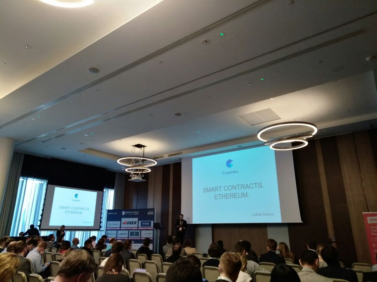 truegameSRL's tweet image. Here reporting from Blockchain &amp;amp; Bitcoin Conference Tallinn! Lovely atmosphere, interesting cases and great networking. 🤝
Truegame is an exhibitor here. Liudmila - our head of communications is representing our whole team today speaking about Truegame and giving interviews ✌️