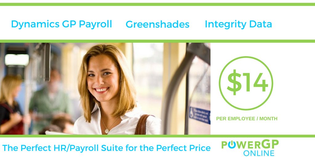 PowerGPOnline's tweet photo. Give your employees a better HR/Payroll experience with the PowerGP Online HR/Payroll Suite. Includes #MSDynGP Payroll, #Greenshades and #IntegrityData https://t.co/L58sJ5rB6x https://t.co/zo8kc8LGEX