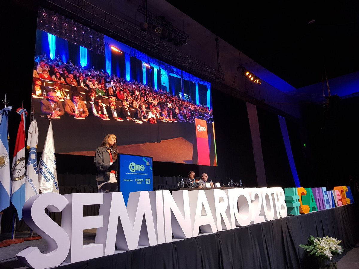 redcame's tweet photo. Comienza el XII Seminario Internacional de Centros Comerciales Abiertos ante la presencia de más de mil delegados, funcionarios y dirigentes Pyme de todo el país en el Centro Metropolitano de Rosario #CAMEviveCCA https://t.co/5b4T4pJUbj