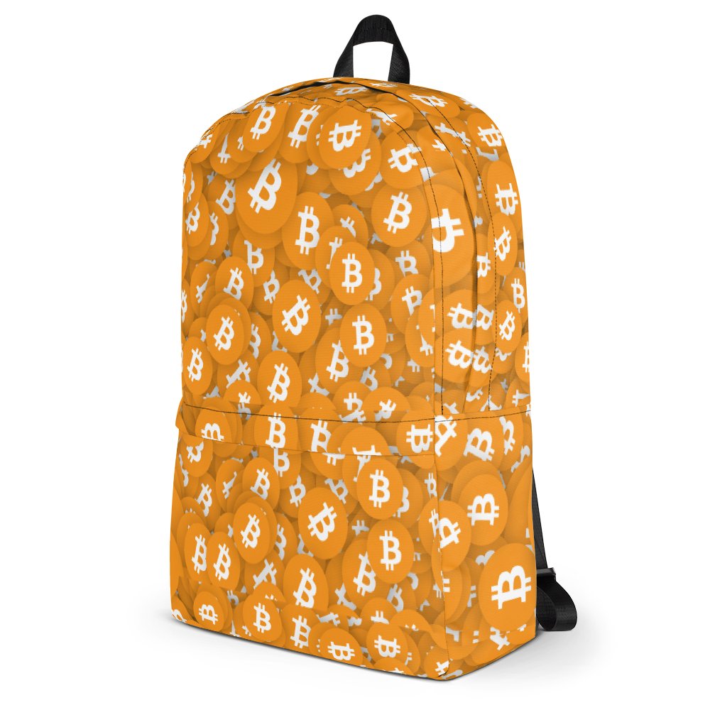 ShopBlockchain's tweet image. Our Bitcoin Backpacks have arrived!
They are printed all-over with Bitcoin coins. They are also waterproof, have laptop pockets, and are hand-made in the USA.
blockchainstore.xyz/product-page/b…

#bitcoin #crypto #btc #blockchain #cryptocurrency
