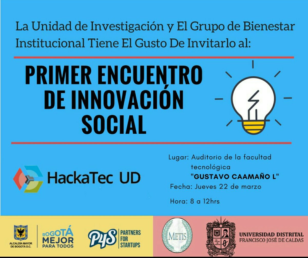 edp4s's tweet photo. En estos instantes estamos en la @udistrital lanzando la iniciativa #HackatechUD con @marialondonog1 @infohazleyenda @edgardocharris
#p4sCo
#p4sInnova https://t.co/lcF0HqjAgk