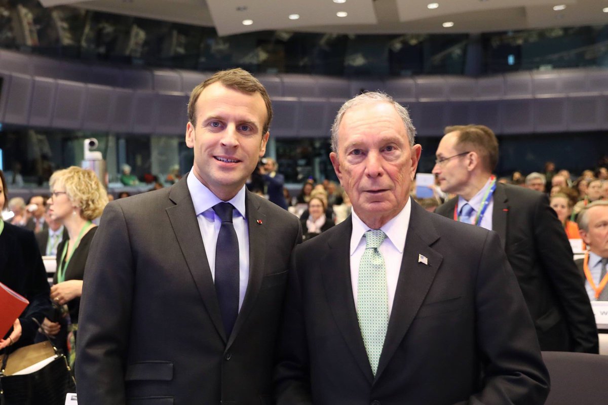 President <a href="/EmmanuelMacron/">Emmanuel Macron</a> provides a great example of leadership on climate action. Today at the EU we’re building on the #OnePlanet momentum &amp; I look forward to continuing our work during UNGA as we bring together the One Planet community alongside #BloombergGBF