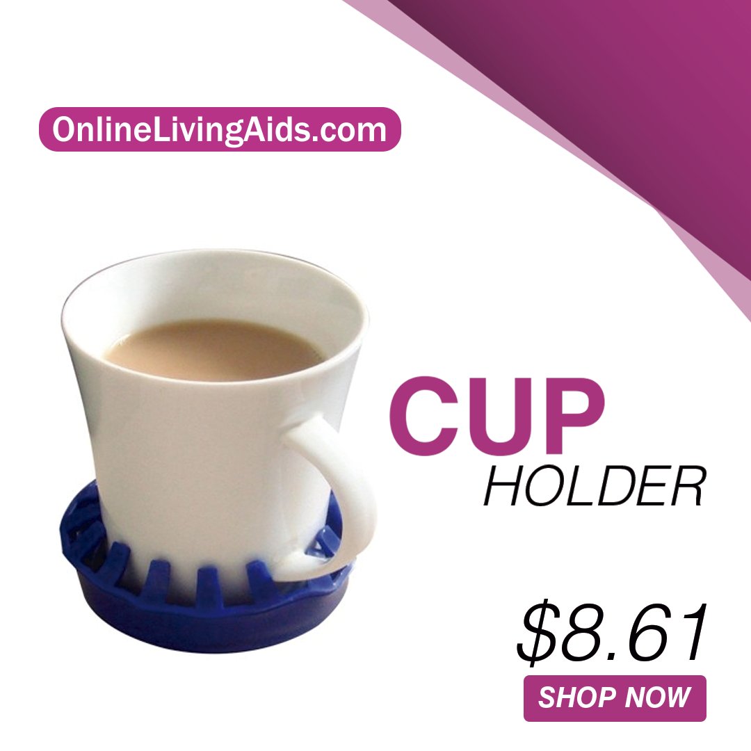 Living_Aids's tweet image. For only $8.61, you can acquire this cup holder. The non-slip base helps to prevent too much movement and spillage. It can also be used with hot drinks.

#cupholder #OLA #preventmovement #aids #hotdrinks