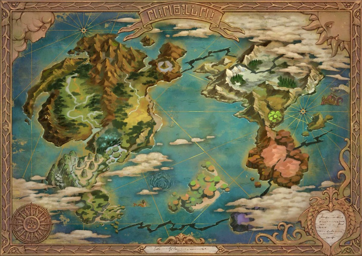 Ni No Kuni World Map | Zone Map