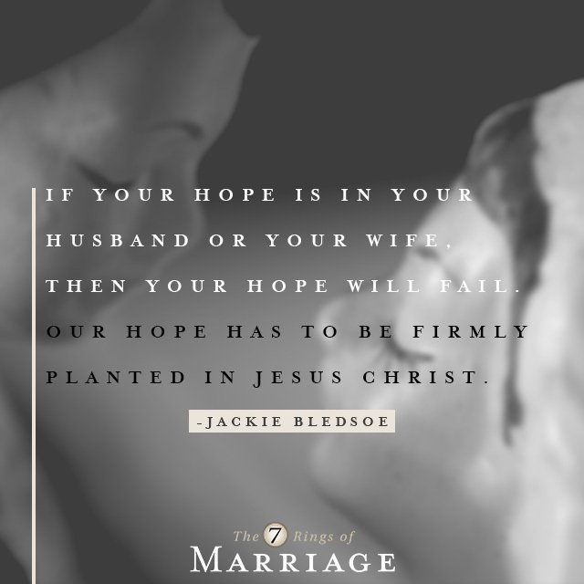 ForHappyCouples's tweet photo. Our hope has to be firmly planted in Jesus Christ. #7ringsbook #marriage https://t.co/WrMozcVdkD