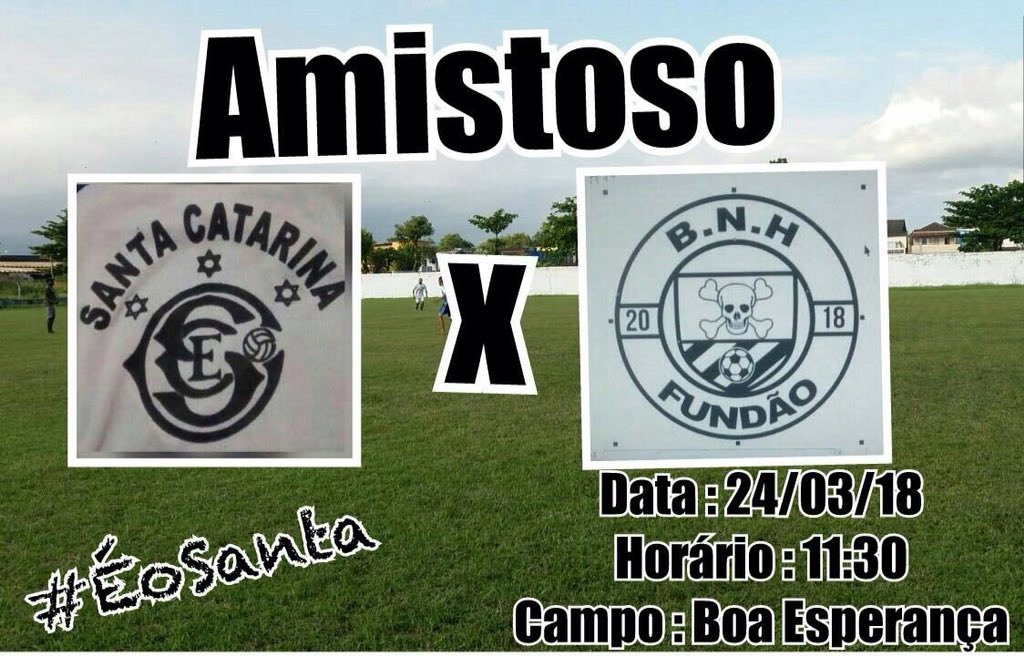 SantaCatarinaFc's tweet photo. Jogo amistoso 

📅 Data: 24/03 Sábado 
⏰ horário:  11:30 
🏟campo: Boa Esperança 
 SantaCatarinaFc x https://t.co/MW03fwCOZOão

    #VaiSantaCatarina #EoSanta https://t.co/b6SSxRjqBl