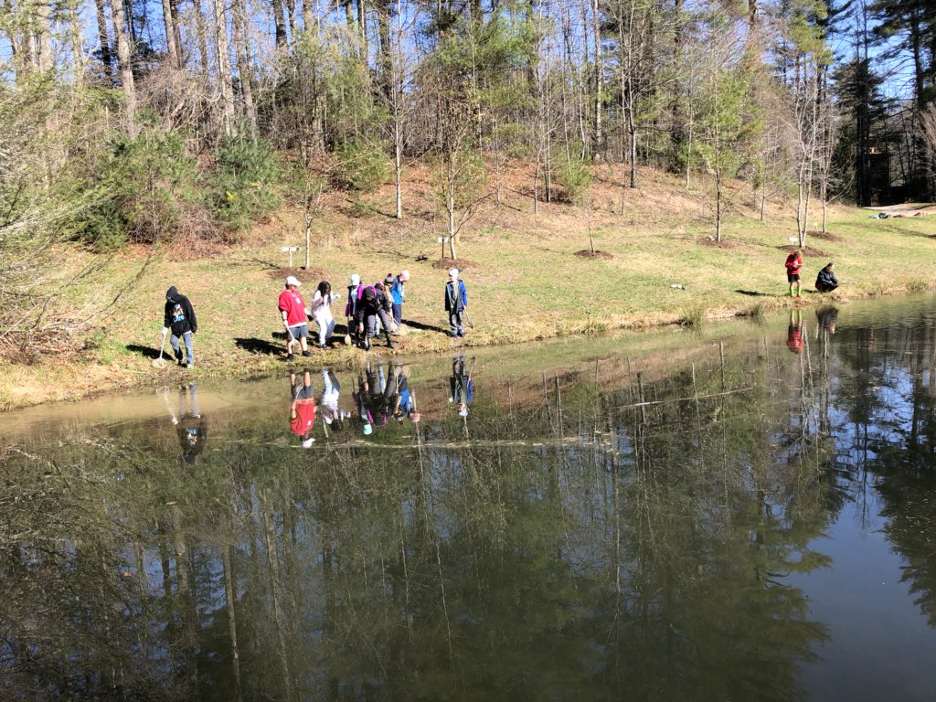 CFIJohnson's tweet photo. The morning is cold but searching for macro invertebrates https://t.co/j442smQW8F