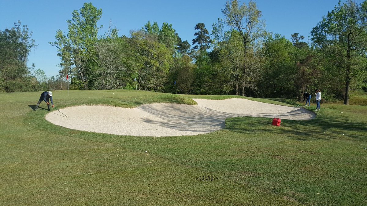 Better Billy Bunker sand installation at Willow Creek CC in Spring TX