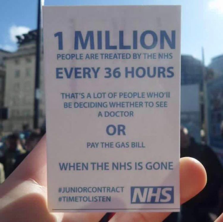 The threat of privatisation looms over the NHS and the consequences don't bear thinking about. Please RT if you support our believe that the NHS should remain publicly owned and free at the point of use.