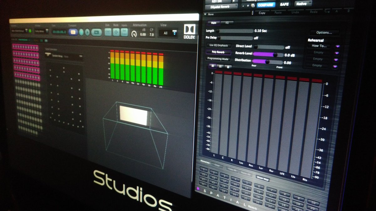 AdHocStudios's tweet image. En la pista de despegue de las mezclas en #DolbyAtmos con #Dspatial  de #Solo