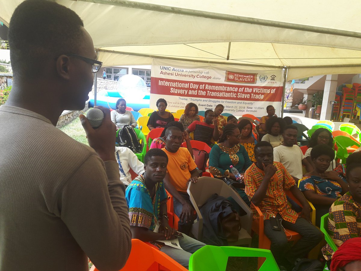 UNinGhana's tweet image. It's amazing how we have been able to maintain our culture. #SadatIssah says of #Familiarfaces #Rememberslavery