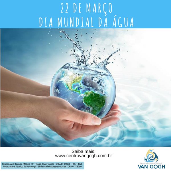 centrovangogh's tweet photo. Nós, da equipe do Centro Van Gogh, lhe convidamos para uma reflexão de como tem sido a sua atitude de preservação da água. O que você tem feito para ajudar o planeta a economizar este recurso? #diamundialdaagua #psicologia #psiquiatria #brasilia #brasil https://t.co/WJgTrZrRZc