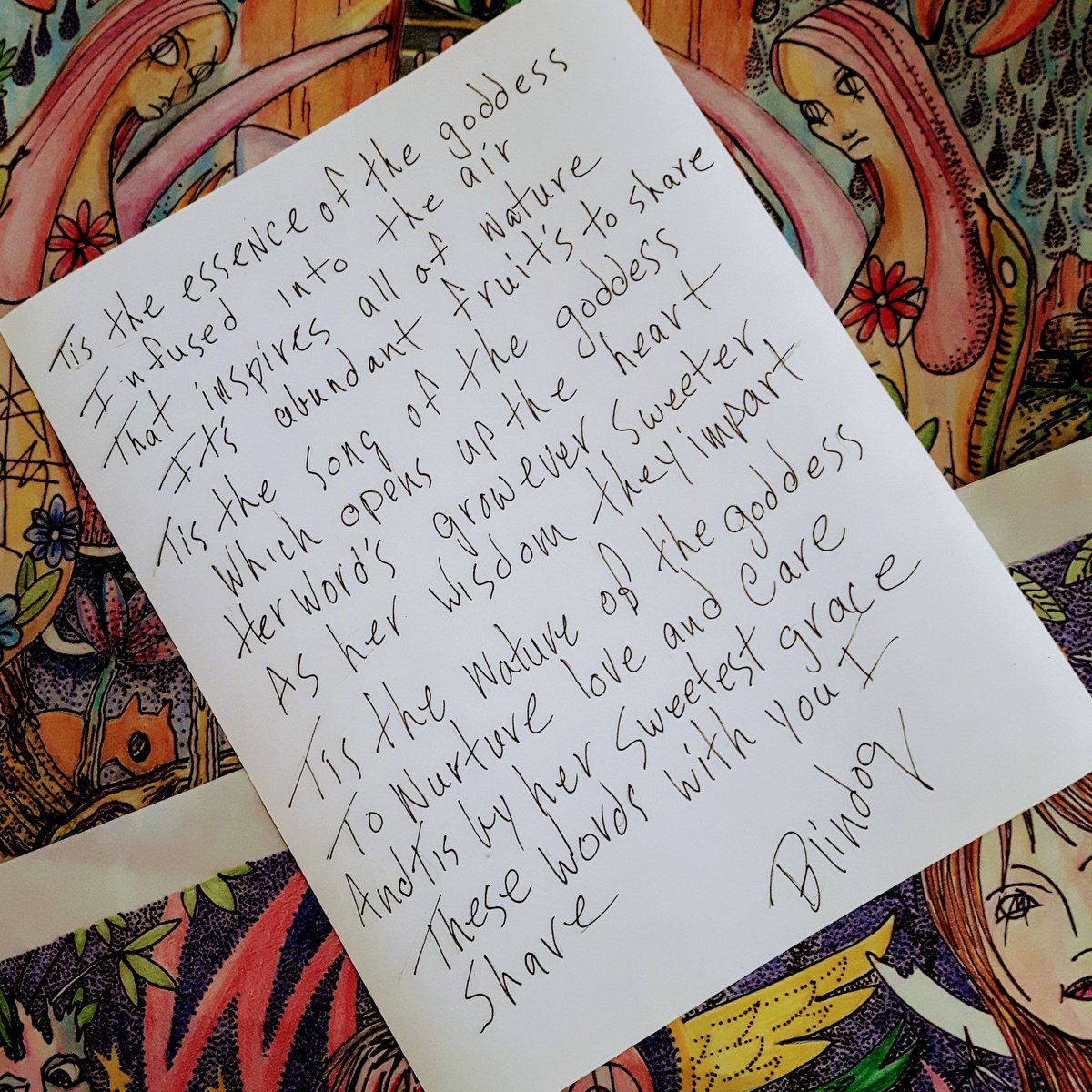 dwdenn's tweet image. #poetry #occulted #darkpoetry #blues #drawing #paganism #writing #goddess #earthspirits #drawing #illustration #mythology #numbersequencè #numerology #goddess #painting #symbolism #hiddenmeanings #surreallandscape