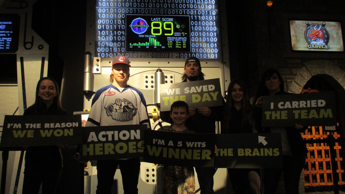 5wits's tweet photo. Last night the #winners from the @SyracuseCrunch adventure giveaway came by to do their adventures with Kevin Lynch and Jonne Tammela. It turns out @jtmmela is always moving so you can't get a clear shot when he's in on the action. #SyrCrunch #backnblue #party #pizzaparty https://t.co/Ju6ZvbsoyL