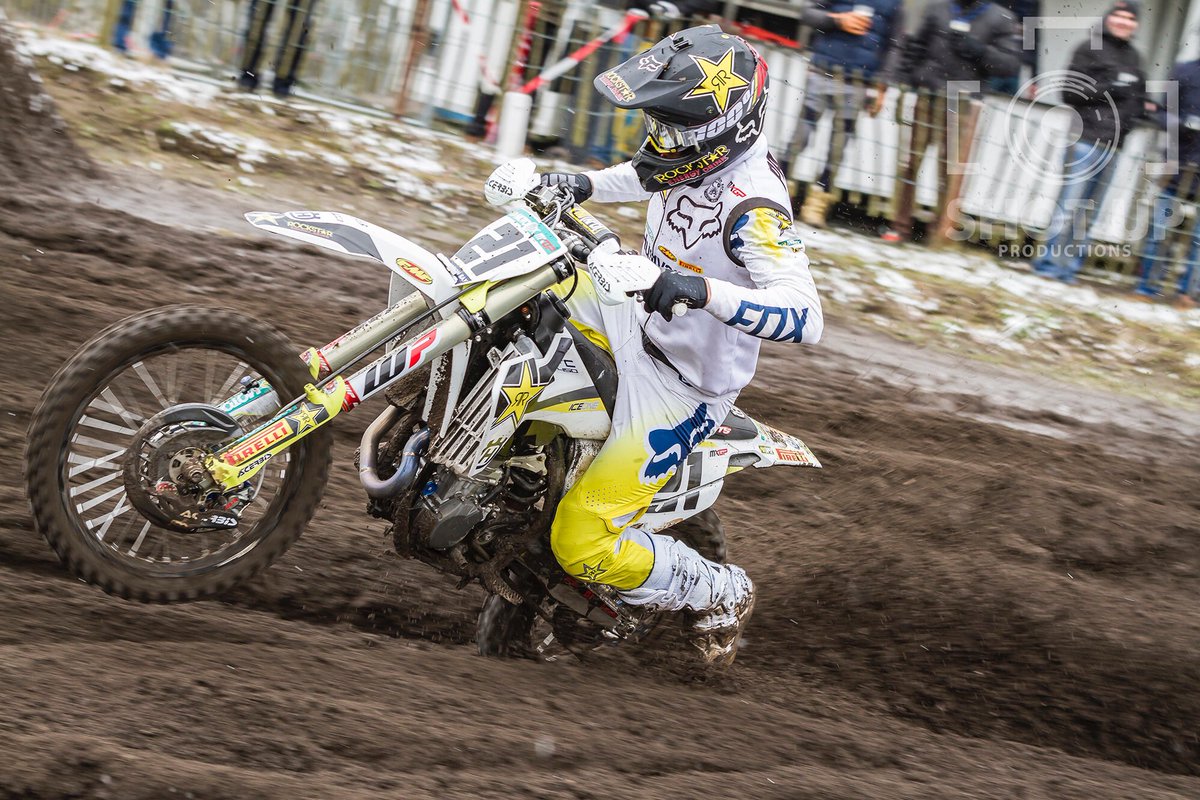 ShotUpProd's tweet photo. Just some more @mxgp! @GautierPaulin on it at a freezing cold #Valkenswaard. https://t.co/KMWFlHhJfn
