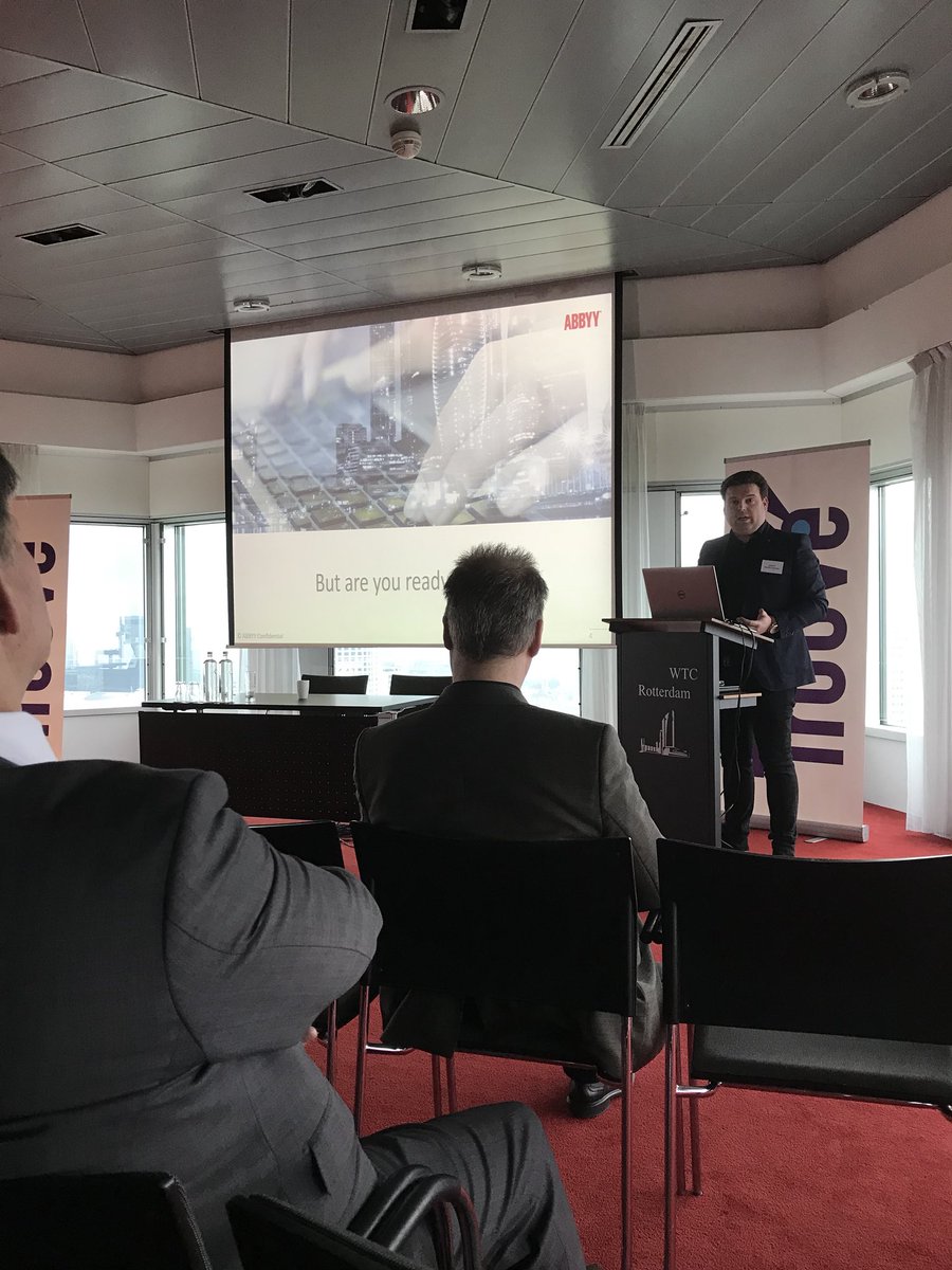 ABBYY presentatie op het 2e event van Trouvé.