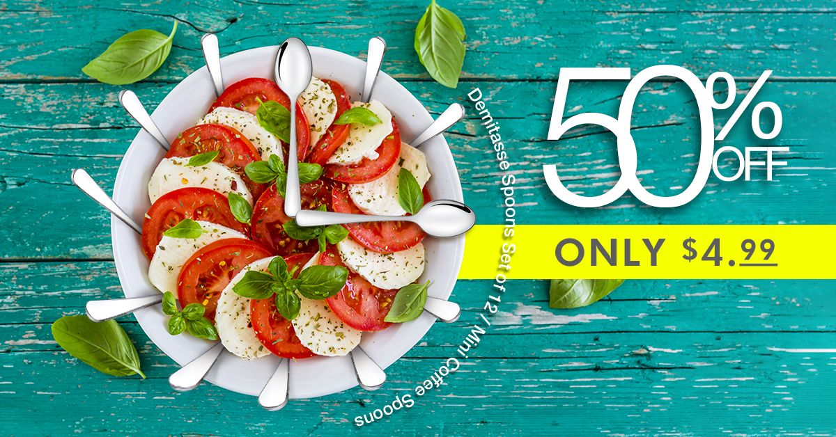 BlueMallUSA's tweet photo. #AmazonDeals Let's Spoon !!!
Try Demitasse Spoons Set of 12 only $4.99 on Amazon
🔥Hurry Up and Don't Miss it !!🔥

Product Link 👉👉https://t.co/MTIpMN5aJ7 
#Coupons #BlueMallDeals #Deals #deals_us https://t.co/wF0iol51iD