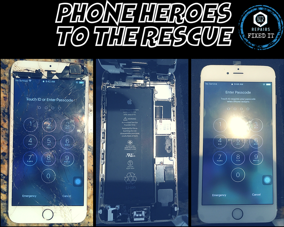 letstalkrepairs's tweet photo. What's your Thursday looking like? First repair of the day, an iPhone 6️⃣ ➕ DON'T WAIT! Let's get your broken screen fixed for you 🛠️ 📱  #LetsTalkRepairs #LTR #LTRFixedIt #iPhone #phonerepair #brokenscreen #crackedscreen #brandnew https://t.co/bHfBlITa4t