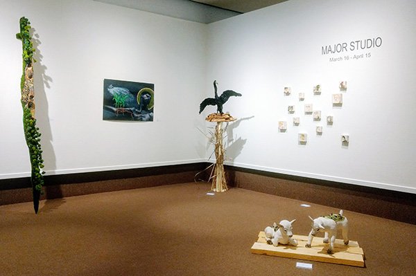 THEAG33's tweet photo. Join us @THEAG33 tonight, Mar 22 at 7:30, for the opening reception for @mylakehead #MajorStudio #exhibition. Meet the #artists. Explore their work. The #Juriedexhibition ends Sun, Mar 25 @LakeheadAlumni @BrokerLinkCA #tbay @thewalleye @CJ_ThunderBay https://t.co/PTI27IyJh5