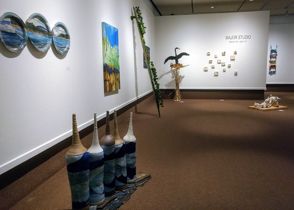 THEAG33's tweet photo. Join us @THEAG33 tonight, Mar 22 at 7:30, for the opening reception for @mylakehead #MajorStudio #exhibition. Meet the #artists. Explore their work. The #Juriedexhibition ends Sun, Mar 25 @LakeheadAlumni @BrokerLinkCA #tbay @thewalleye @CJ_ThunderBay https://t.co/PTI27IyJh5