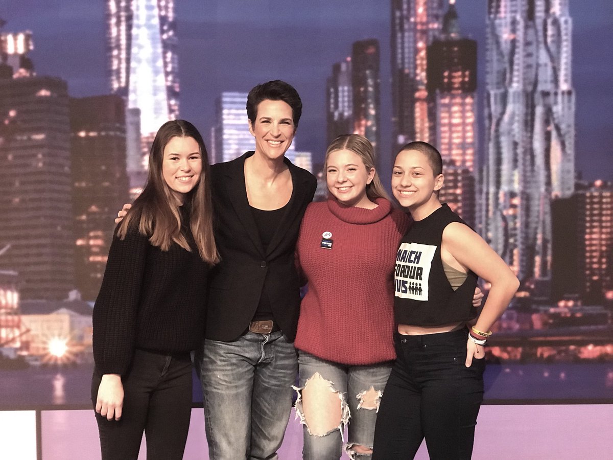 Sarahchadwickk's tweet photo. Thank you so much to @maddow for having us on her show last night. It was such an honor to be there! https://t.co/VjwqmCOXjw