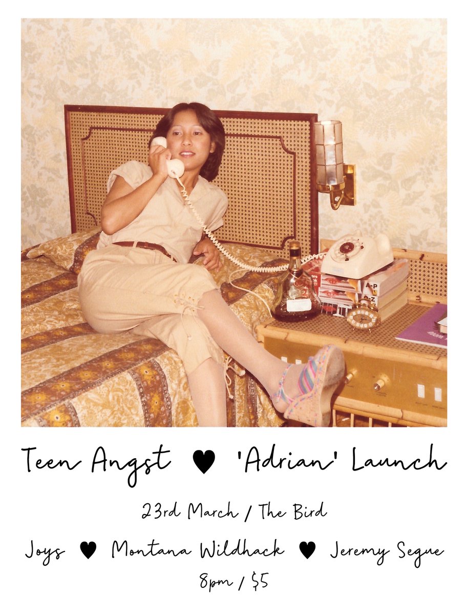 Launching a new single tomorrow night at The Bird ~ 8pm ~ feat. Joys, Montana Wildhack &amp; Jeremy Segue ~ $5 entry ~ totes &amp; tees available