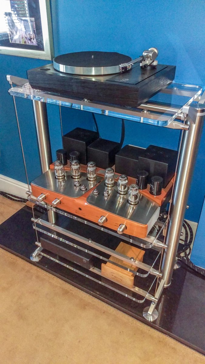 RayleighHiFi's tweet image. Just finished the fine tuning on this fantastic system (Unison Research Performance Valve Amp, Linn LP12/Ekos/Dynavector XX2 II &amp;amp; @PMCSpeakers Twenty5.26 ) with a #Stillpoints ESS Rack - an amazing upgrade in performance on an already incredible sounding system! #Isolation