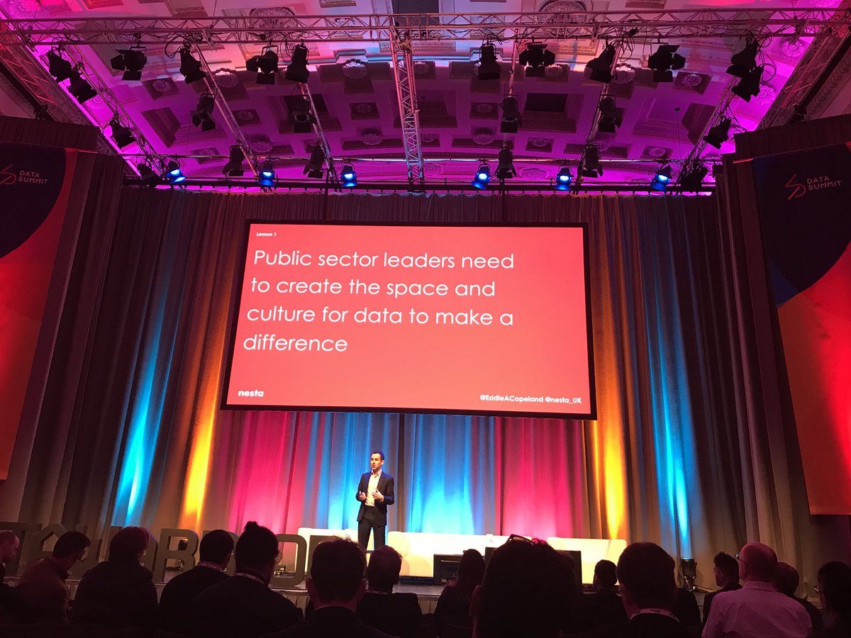 elena_dumitrana's tweet image. “What next for Government use data?” with @EddieACopeland  of @nesta_uk [About how to use data and how to look at #datacollaboratives, engage with #DataWarriors and work towards making a change] #Datafest18 #datasummit18 @DataFest_ @DataLabScotland