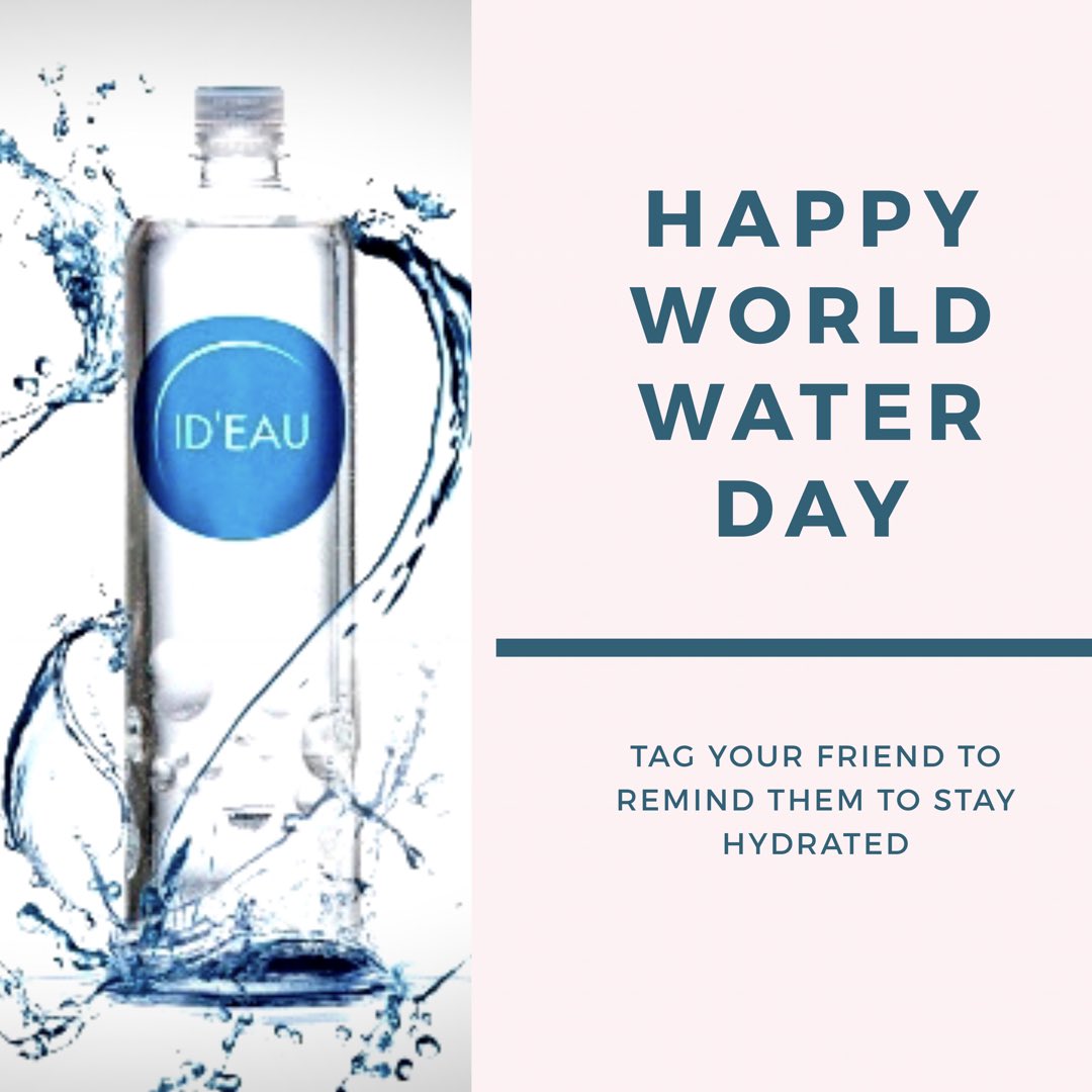 Happy world water day! #hydrate #drinkwater #healthylifeste