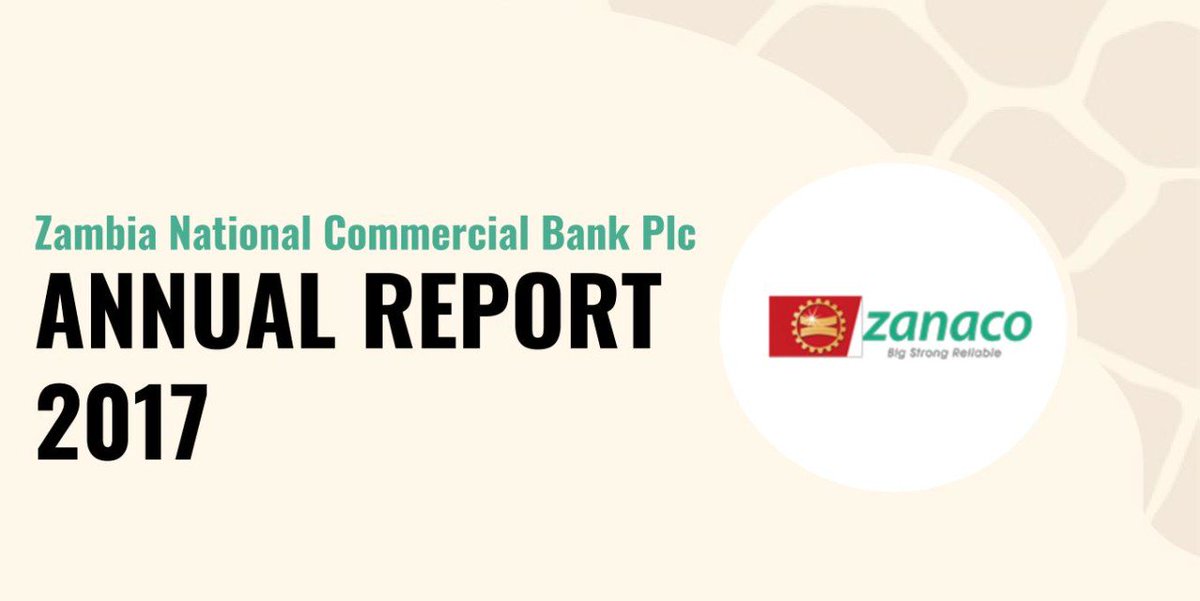 Africafinancial's tweet photo. STAY UPDATED! ZANACO have released their ANNUAL REPORT for the year ended 31 December 2017. (link below)
https://t.co/Ya9eYEfePt
#IMLLuSE #IMLZambia #IMLBanking $ZANACO.zm https://t.co/15fAMQi3G9