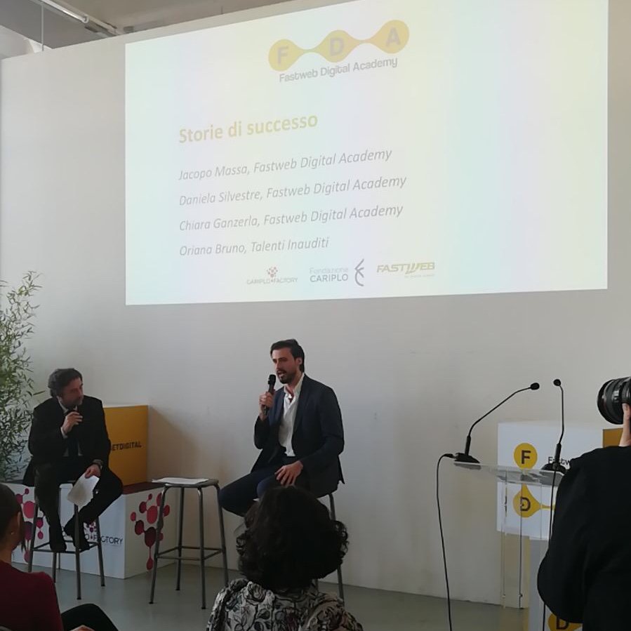 healthware_intl's tweet photo. Today @JacopoMassa has participated at @FASTWEB Digital Academy 's conference to talk about his educational experience at #FastwebDigitalAcademy and how this has allowed him to become Digital Marketing Coordinator at Healthware Engage #getdigital https://t.co/Ey2o9eZCdM