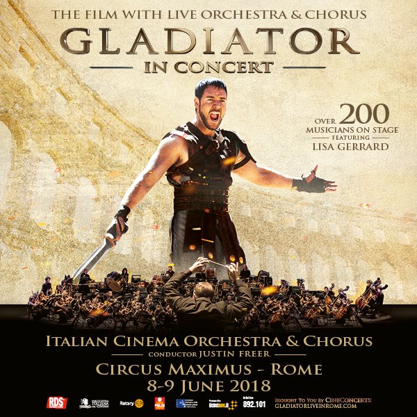 gladiatorinrome's tweet image. Are you not entertained?

The biggest live concert event of the year comes to Rome this summer. Don't miss out: bit.ly/GladiatorLiveI…

With @CineConcertsLLC and @Orch_It_Cinema

#oic #cineconcerts #concert #rome #gladiator