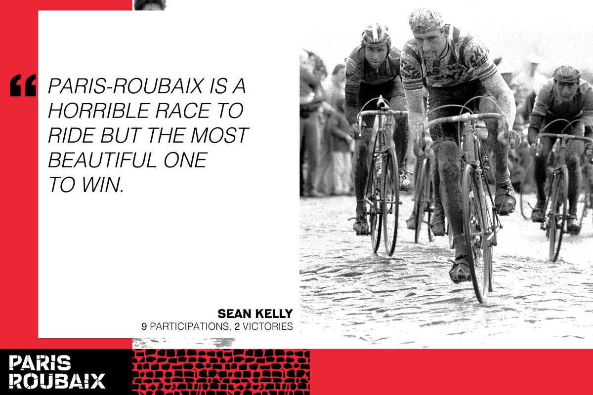 ◾ Words from Hell ◾

🇮🇪 <a href="/SeanKellyCC/">Sean Kelly</a>
🏆🏆 1984, 1986

#ParisRoubaix