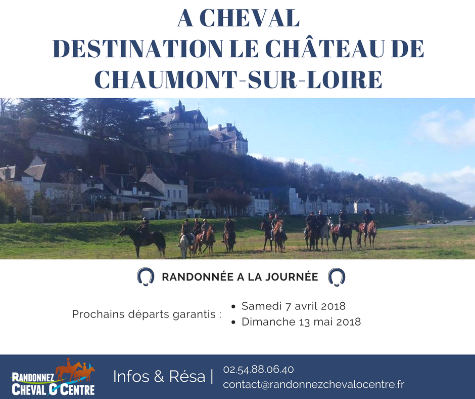 Chevalocentre's tweet photo. 🐎#ACheval, #Destination le #Château de #ChaumontsurLoire 🏰
#Randonnée #équestre à la journée : #cheval, accompagnateur, déjeuner compris
🗓Prochains départs garantis &amp; il reste de la place : 
- samedi 7 avril 2018
- dimanche 13 mai 2018
Infos &amp; résa ➡ https://t.co/mGoaj1L0Rb https://t.co/o5wi75EhPt