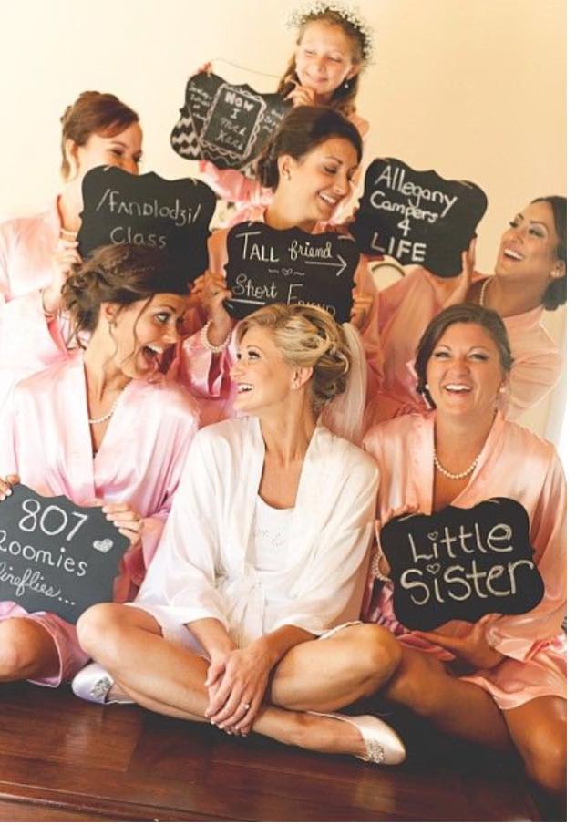 Bridesmaids are a bride’s best friends! Here’s a creative way to share the story of those relationships! #friendship #bride #bridesmaid #wedding #bridalshower #bacheloretteparty #weddingideas #friends #love #happiness #creative