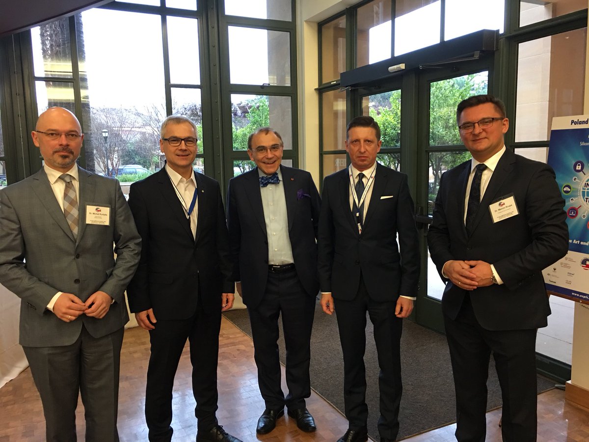 mimallc's tweet photo. Esteemed guests with Dr. Piotr Moncarz @UsptcPalo @Stanford for Poland Day in Silicon Valley! #internetofthings https://t.co/GunHkEjrwn