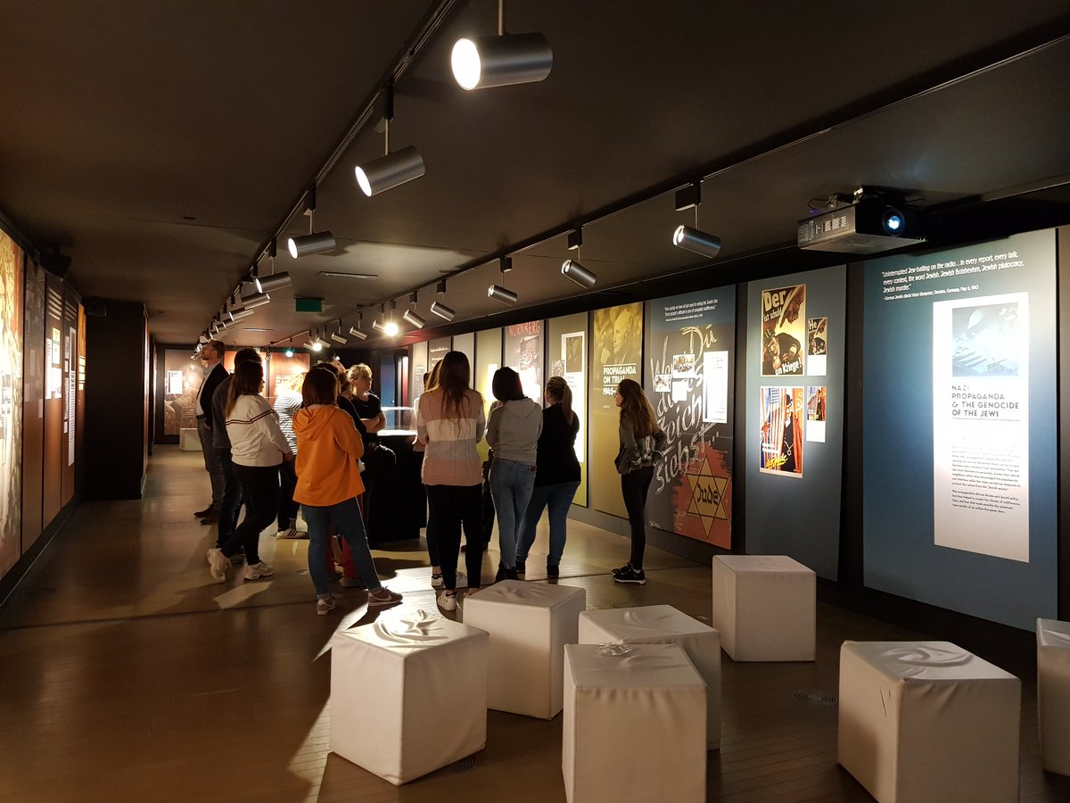 WondWand's tweet photo. The #StateofDeception exhibition on Nazi Propaganda travels around the world, but the #Parlamentarium is the only place where you can see original propaganda objects, like posters, lent by a collector from Brussels. @visitEPBrussels to check it out. https://t.co/MUKSUucgAQ