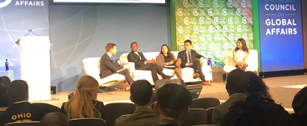fadeclerck's tweet photo. Gr8 youth panel #globalagdev emphasizing that food is the place to be for those wanting to mix it up and work across discipline: health, environment, design, technology, culture, communications and more @EATforum https://t.co/7d0MZiYE9d