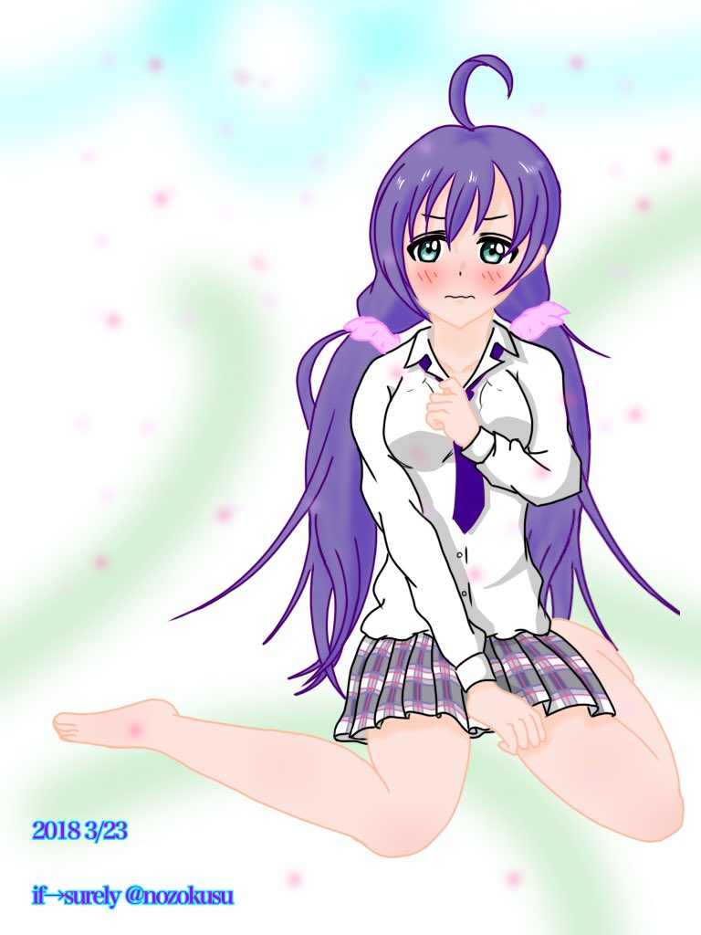 If Surely Aqours4th2日目現地 新しいトプ画ようにのんたん描きました 春の間はこれでいこうと思います 東條希 絵師さんと繋がりたい 新しいプロフィール画像