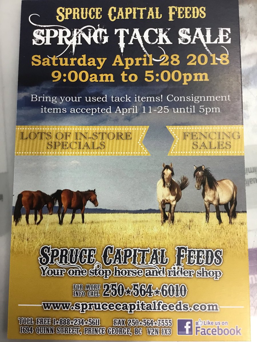 Save the date! Our spring tack sale is coming up!