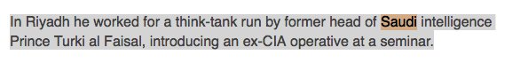 2/ Misfud worked in Riyadh for a "think tank" run by the former head of Saudi intelligence, Prince Turki al Faisal. (BBC)  http://archive.is/minut#selection-1597.0-1597.147