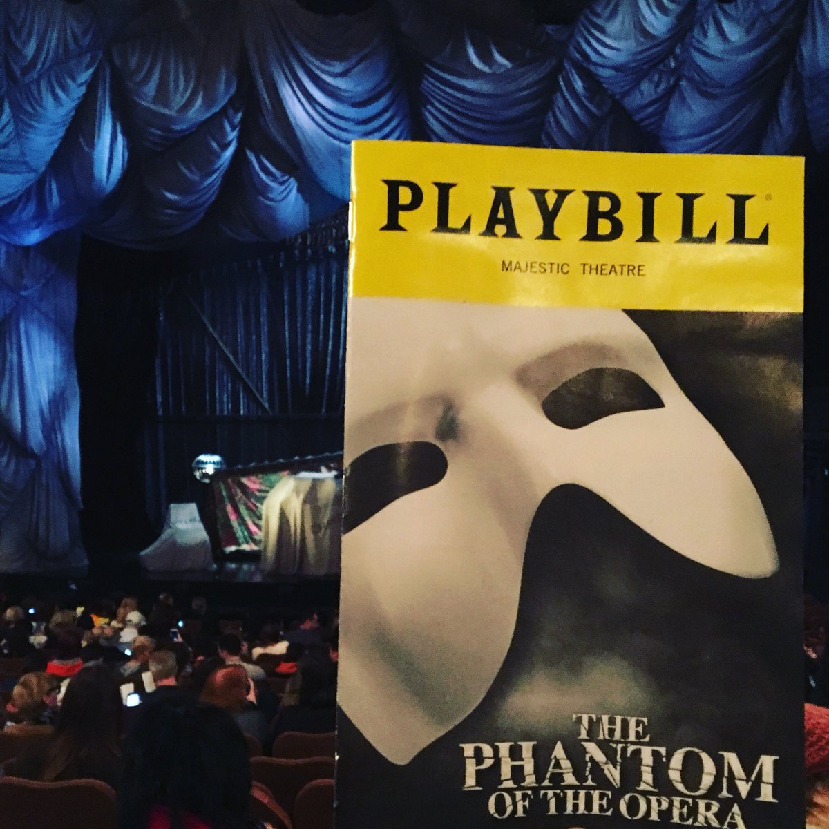 NathanJLodge's tweet photo. πππ @phantombway #tonightsbill #phantomoftheopera #phantom30 #alw70 #musicofthenight #showfour #broadway #nyctakethree @jordanlangford1 π«π· https://t.co/jWwYY6skCW