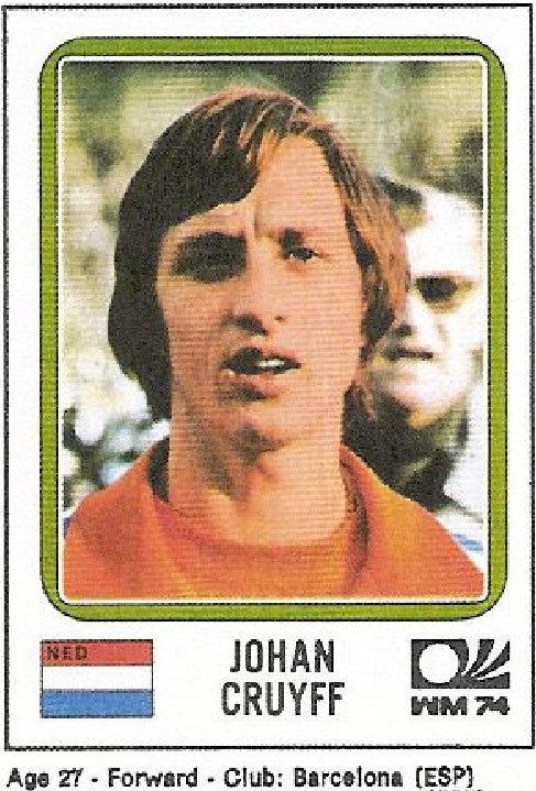 Verminosos's tweet photo. Faltam 84 dias para a Copa do Mundo. #CarasDaCopa #Cruyff #Holanda #Copade1974 #figurinhas #album #Panini https://t.co/HfZamW2EcY